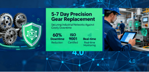 5-7 day precision gear replacement service securing industrial network against downtime with ISO 9001 certification and real-time monitoring