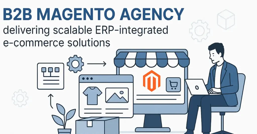 B2B Magento Agency delivering scalable ERP-integrated e-commerce solutions
