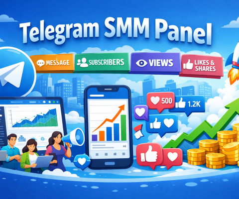 Telegram Smm Panel Dashboard Showing Subscribers, Views, Likes, And Social Media Growth Analytics