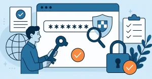 Illustration of password tool features supporting regulatory compliance and accountability