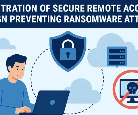 Illustration Of Secure Remote Access Design Preventing Ransomware Attacks