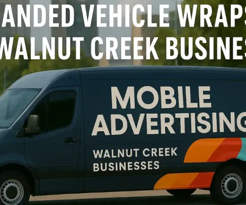 Branded Vehicle Wraps For Walnut Creek Businesses Showcasing Mobile Advertising