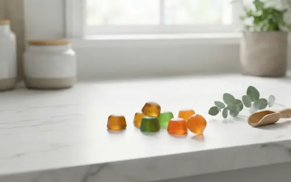 Colorful Cbd Gummies On Marble Surface - Beginner'S Guide To Choosing Quality Cannabidiol Edibles For First-Time Buyers
