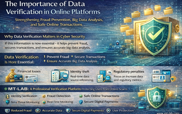 Cybersecurity Infographic Showing Digital Shield And Data Protection Icons Representing Data Verification, Fraud Prevention, Big Data Analysis, And Secure Online Transactions. Online Platforms