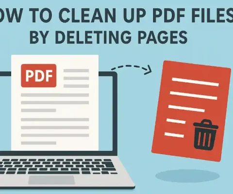 Illustration Of How To Clean Up Pdf Files By Deleting Pages
