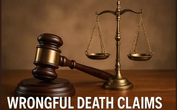 Gavel And Scales Of Justice Symbolizing Wrongful Death Claims