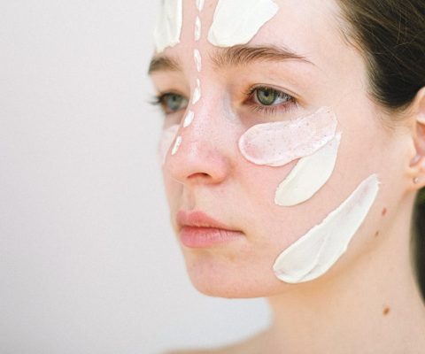 Woman Testing Different Foundation
