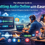 Online Audio Cutting Tool Interface Showing Waveform Editing For Trimming Music And Creating Audio Clips Easily