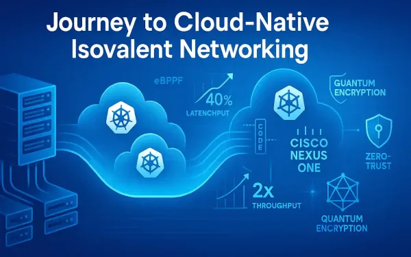 Illustration Of Extending Infrastructure Fabric From Data Centers To Cloud-Native Isovalent Networking With Ebpf And Cilium.
