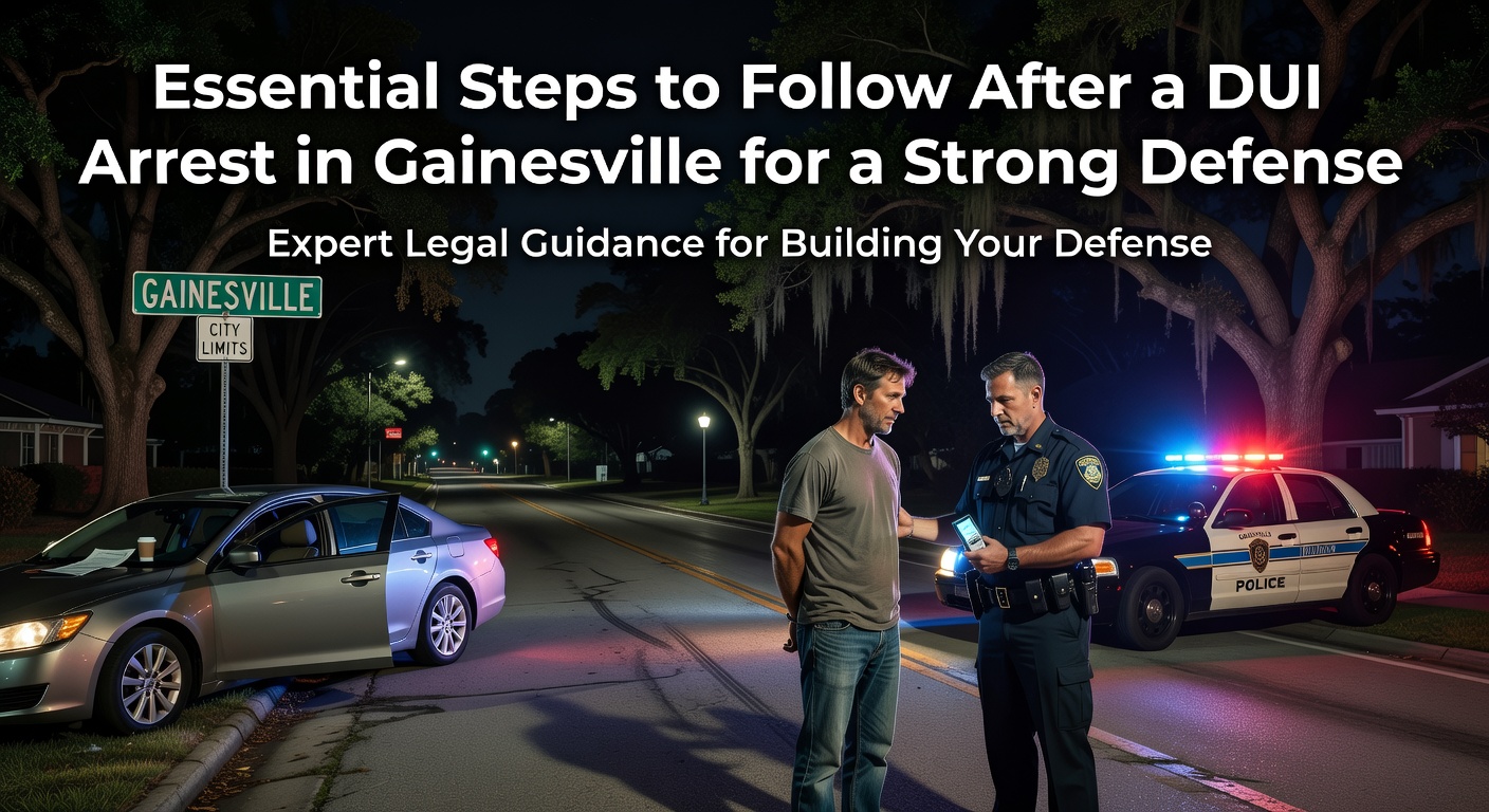 DUI Arrest Gainesville - Essential Steps to Follow After a DUI Arrest in Gainesville for a Strong Defense