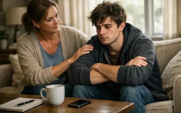 Family Noticing Early Signs Of Emotional Distress And Offering Outpatient Mental Health Support At Home