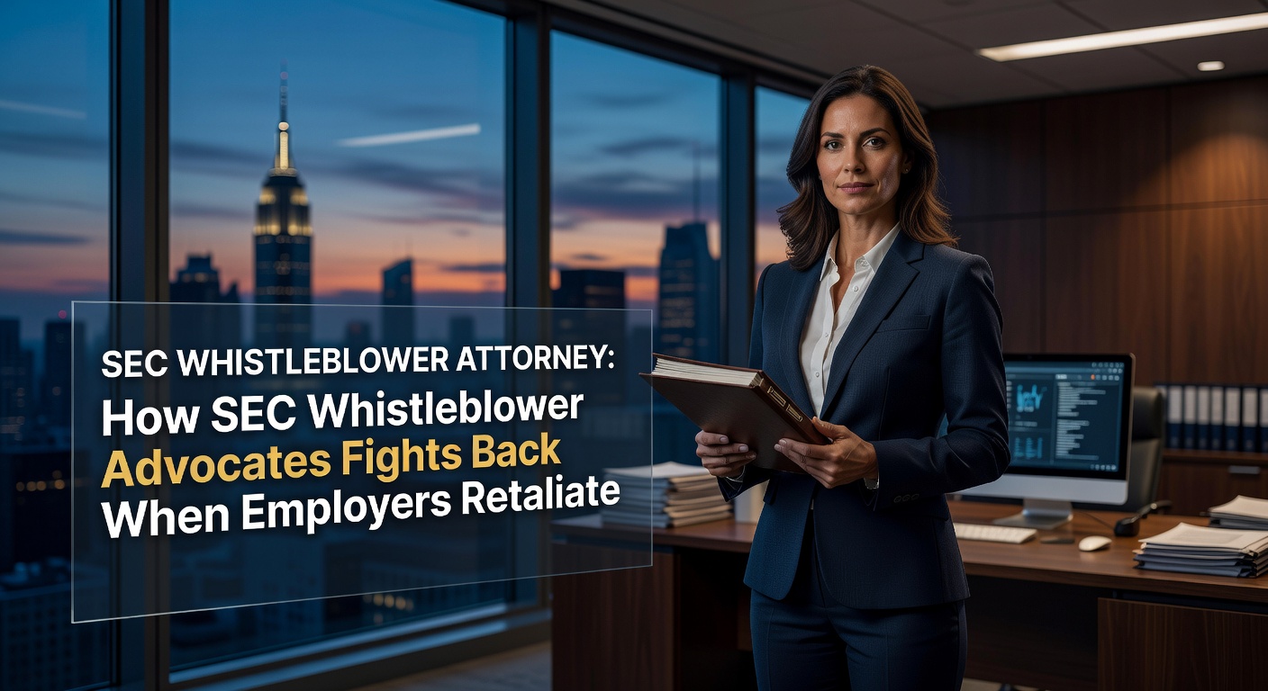 SEC Whistleblower Attorney - SEC Whistleblower Attorney: How SEC Whistleblower Advocates Fights Back When Employers Retaliate