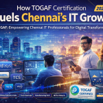 Togaf Certification Illustration Showing Chennai It Growth, Enterprise Architects, And Digital Transformation Professionals