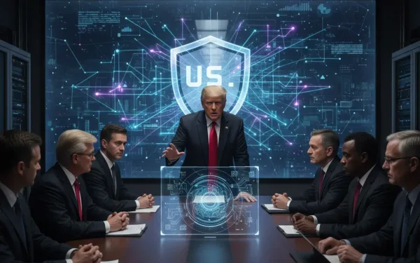President Trump Signing An Executive Order On Quantum Threat Mitigation