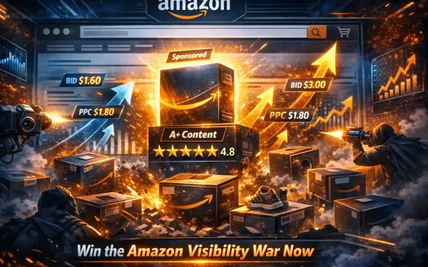 Brands Fiercely Competing For Top Visibility On Amazon Search Results With Ppc Ads, A+ Content, Reviews, And Sponsored Products Highlighted
