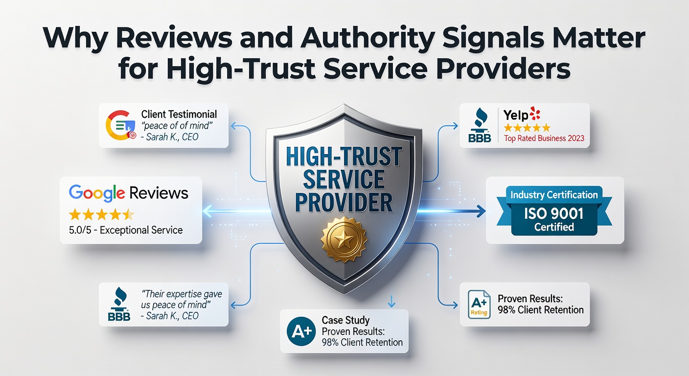 reviews and authority signals - Why Reviews and Authority Signals Matter for High-Trust Service Providers
