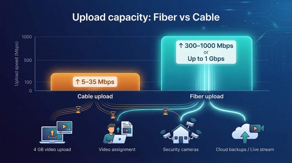 Fiber Internet Speeds Compared to Cable in South Carolina: Latency ...