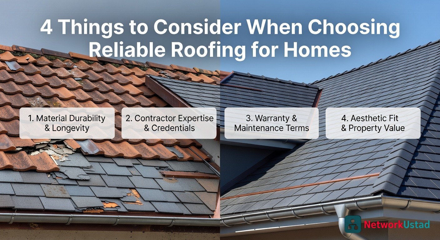 choosing reliable roofing - 4 Things to Consider When Choosing Reliable Roofing for Homes