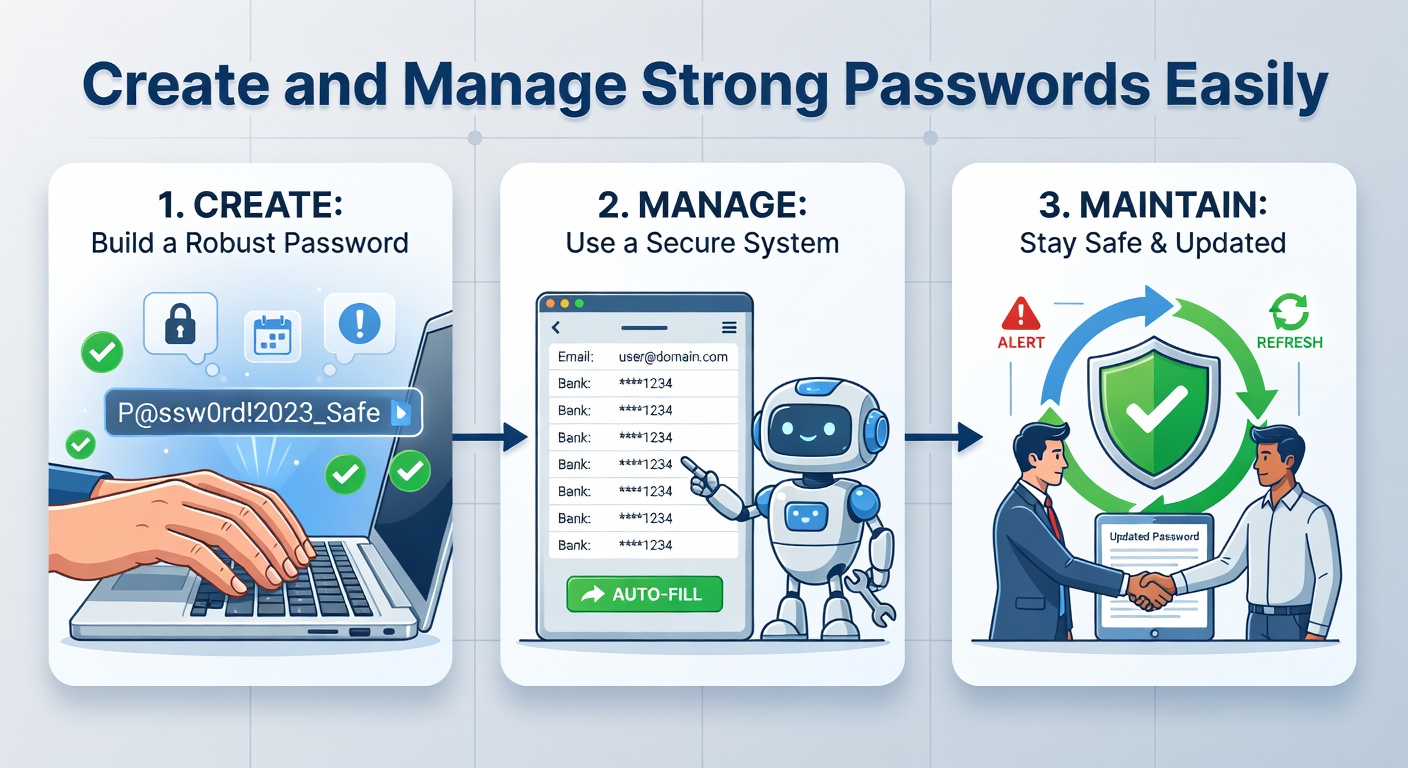 strong passwords management guide