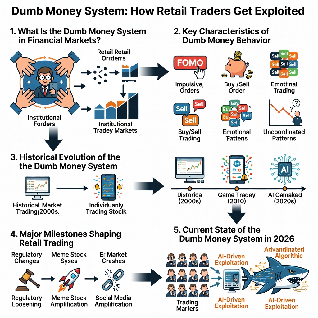 Dumb Money System: How Retail Traders Get Exploited 2 Dumb Money System Infographic