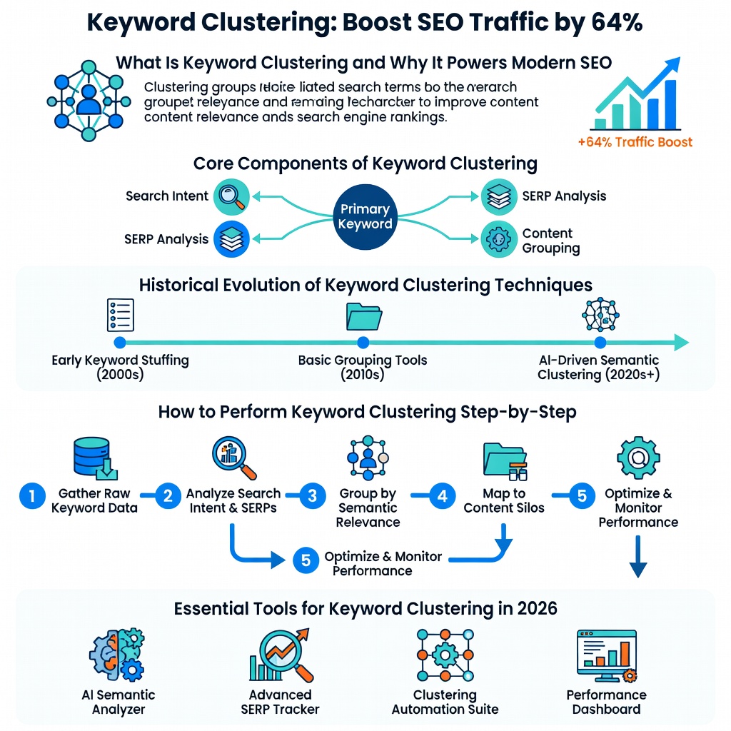Keyword Clustering: Boost Seo Traffic By 64% 2 Keyword Clustering Infographic