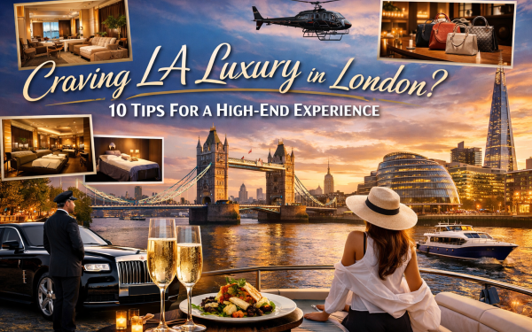 Luxury London Experience With Yacht, Rolls-Royce, Champagne, Fine Dining, And Skyline Views Inspired By La Lifestyle