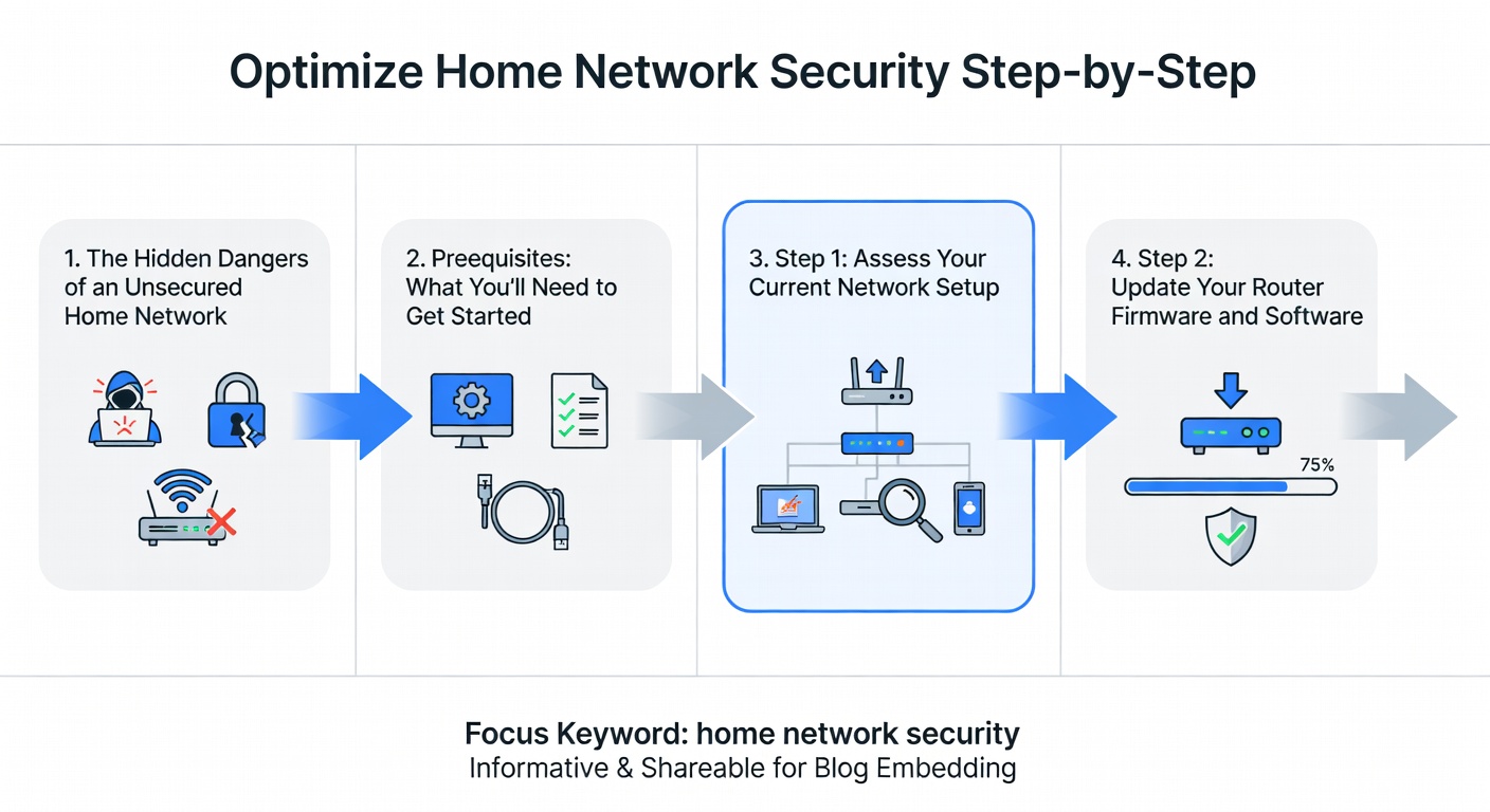 Optimize Home Network Security Step-By-Step 2 Home Network Security Infographic