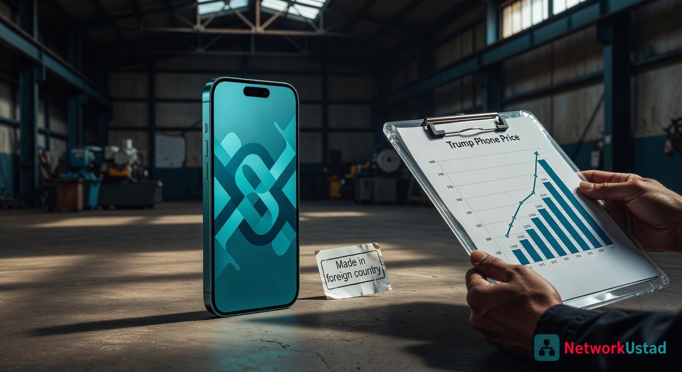 Conceptual Image Of Trump Phone Device With Unique Design