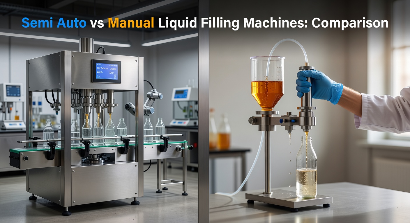 Semi Auto vs Manual Filling - Semi Auto vs Manual Liquid Filling Machines: Comparison