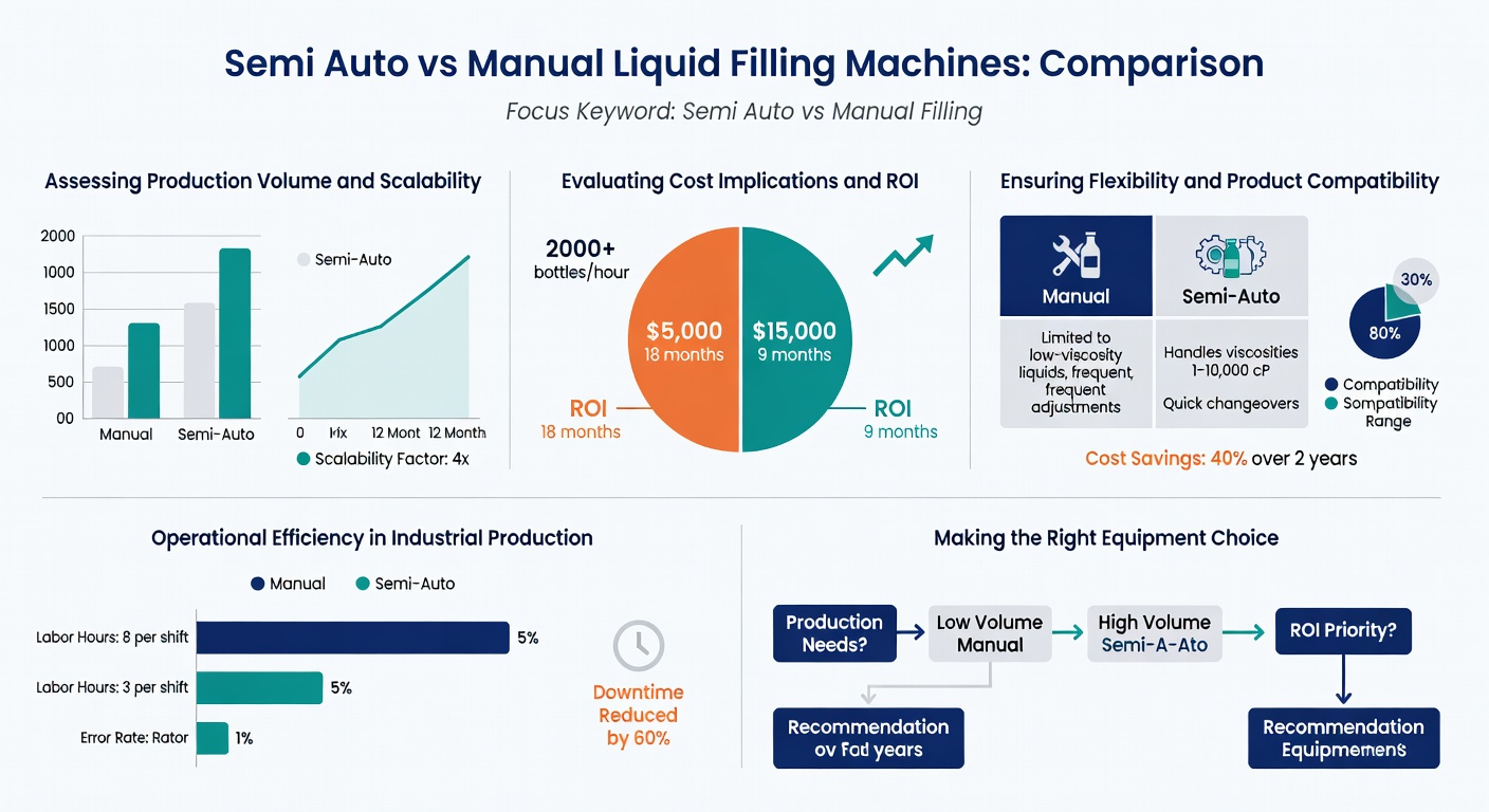Semi Auto Vs Manual Filling Infographic