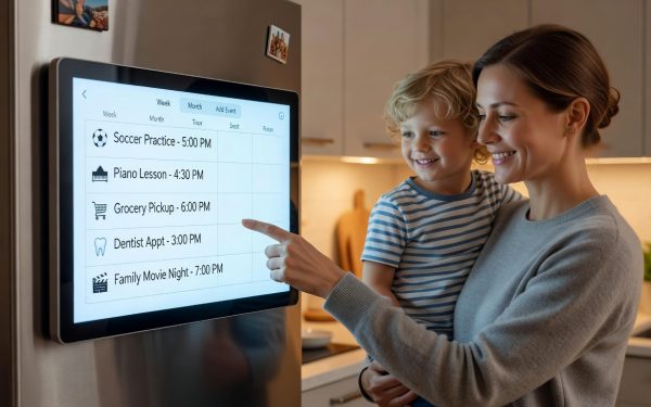 Digital Refrigerator Calendar - Streamline Family Management With A Digital Refrigerator Calendar