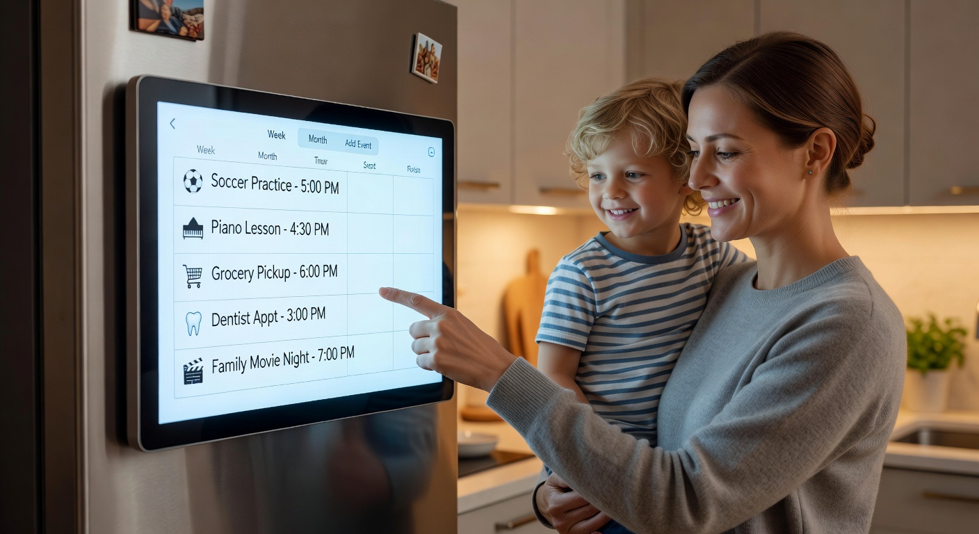 digital refrigerator calendar - Streamline Family Management with a Digital Refrigerator Calendar