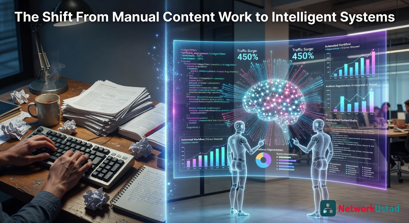 AI in Content Marketing - The Shift From Manual Content Work to Intelligent Systems