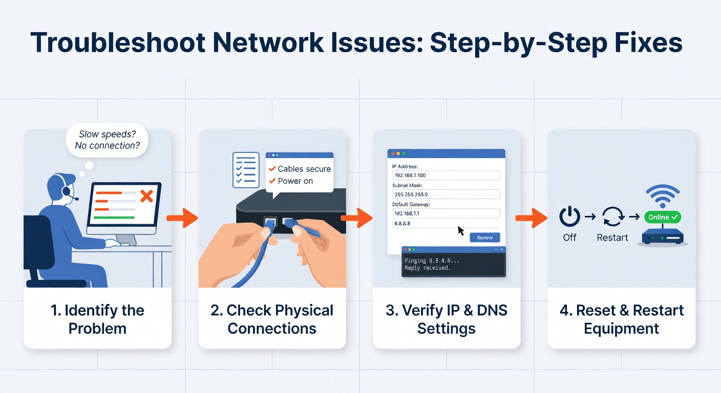 troubleshooting guide of network issues