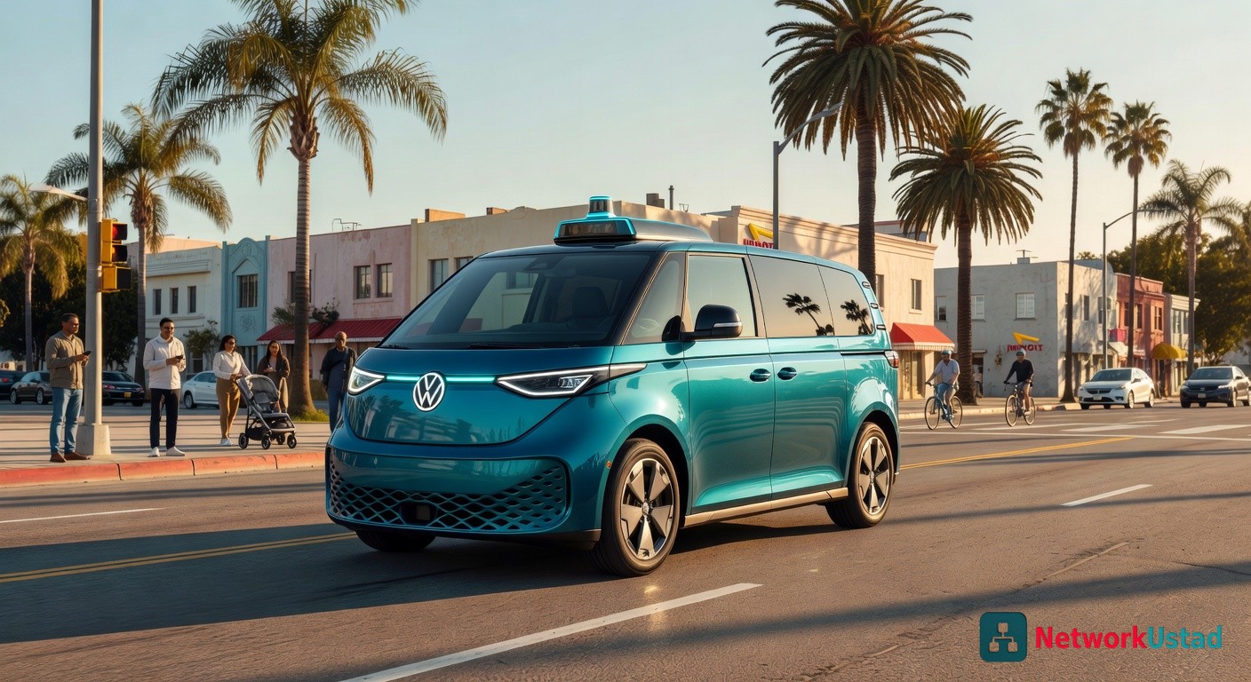 Vw Tests Self-Driving Id.buzz In La For Uber Launch