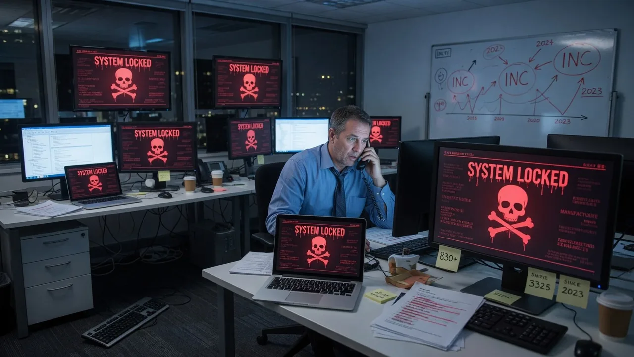 Inc Ransomware Emerges As Major Threat, Impacting Over 830 Victims Since 2023 1 Inc Ransomware Attack Impacting Computer Systems