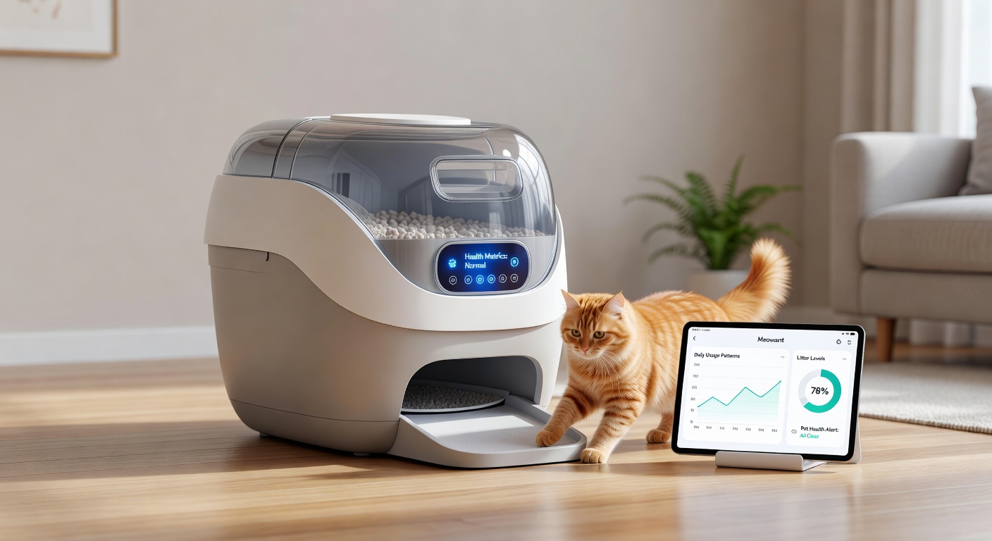 Meowant Cat Litter Box - Meowant Cat Litter Box: Simplify Management and Monitor Pet Health