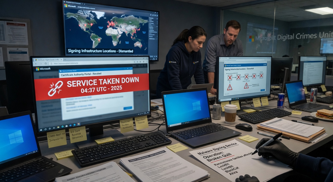 Microsoft Takes Down - Microsoft Takes Down Malware-Signing Service Behind Ransomware Attacks