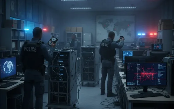 Federal Agents Seizing Computer Servers And Equipment Related To A Major Cyber-Scam Operation