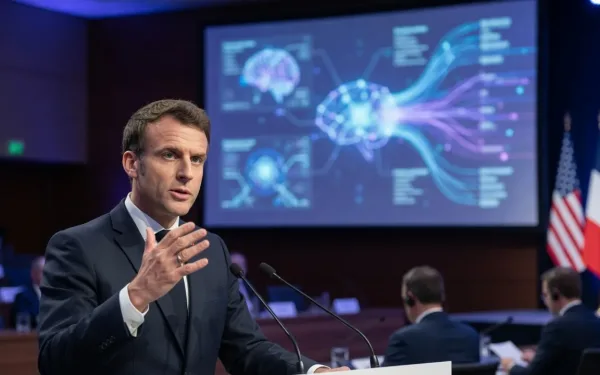 Macron Urges Us To Share Cutting-Edge Ai, Calls For Democracies To Cooperate On Regulation