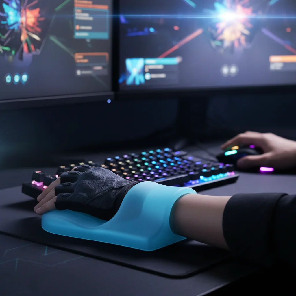 Silicone Wrist Rest For Gamers - Stay Cool And Ergonomic: Silicone Wrist Rest For Gamers