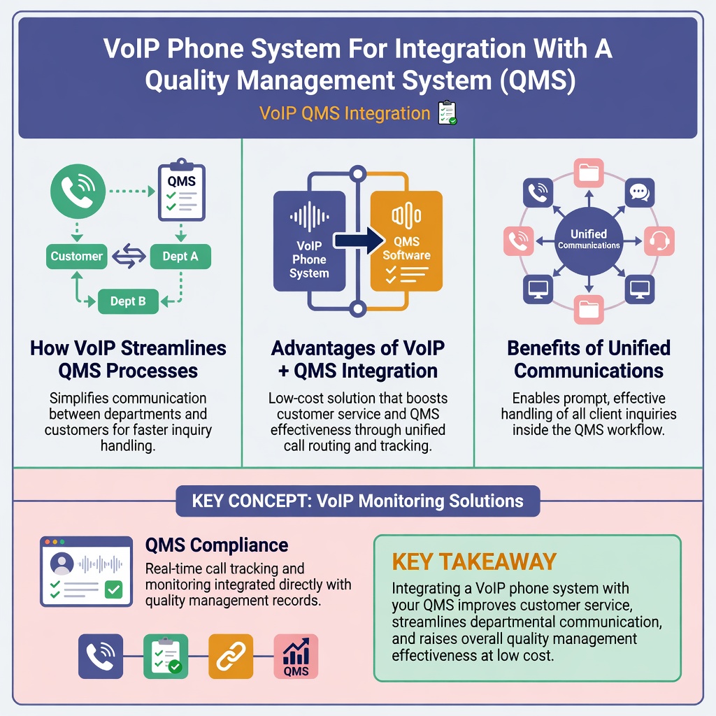 Voip Phone System For Integration With A Quality Management System (Qms) 2 Voip Qms Integration Infographic