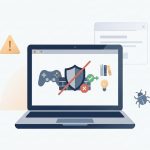 Illustration Explaining Classroom 6X Unblocked Games, School Network Filters, And The Related Malware And Security Risks.