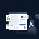 Trust Signals Like Verified Reviews, Certifications, And Security Seals Reassuring A Skeptical Online Shopper At Checkout