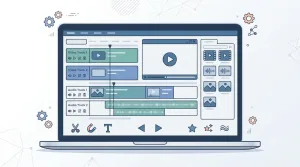 Tuneskit Acemovi Video Editor Review 14 Tuneskit Acemovi V5 Video Editor Interface On A Laptop Screen