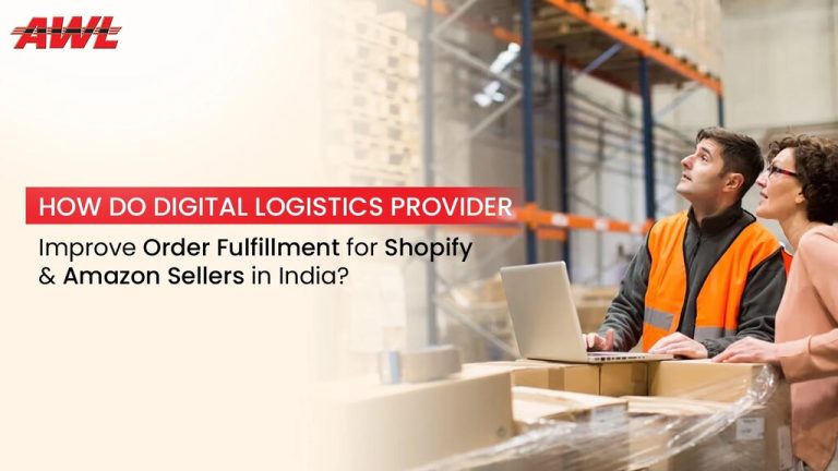 Modern Digital Logistics Warehouse In India Managing Shopify And Amazon Order Fulfillment With Real-Time Tracking Technology