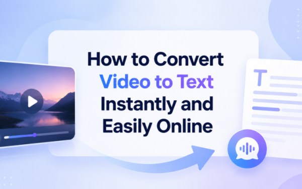 Convert Video To Text Instantly And Easily Online