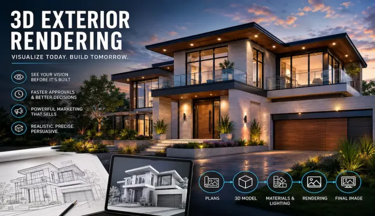 3D Exterior Rendering 3D Exterior Rendering: Bringing Architectural Vision To Life