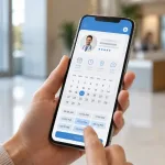 Patient Using The Acıbadem Online Healthcare App On A Smartphone To Check Appointments And Lab Results