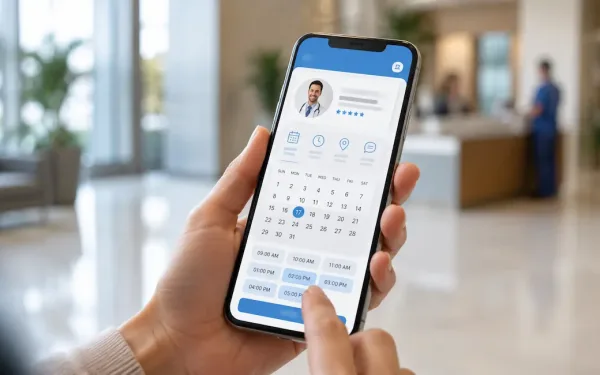 Patient Using The Acıbadem Online Healthcare App On A Smartphone To Check Appointments And Lab Results